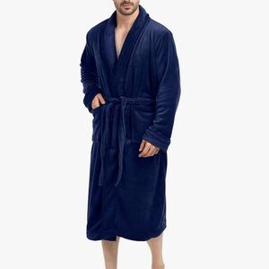 Navy Plush Robe